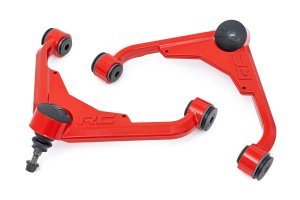 GMC Sierra 2500 HD Upper Control Arms - Rough Country - Forged, High Strength Ball Joints - Red - '01-'10